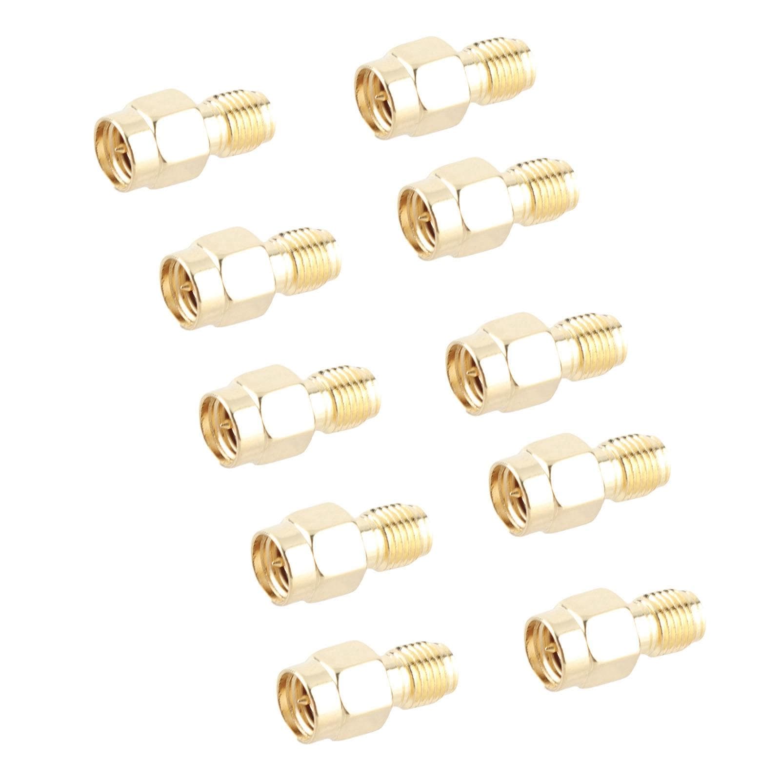 10PCS SMA Reverse Adapter Male to Female Adapter RF Cable Conversion Connector 50 Ohms