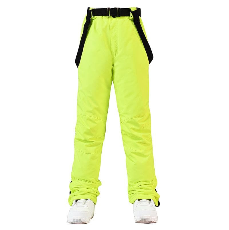 Women's and Men's Ski Pants Waterproof Windproof Skiing Pants Softshell Insulated Snowboarding Hiking Winter Warm Outdoor Snow Pants for Women and Men M light green