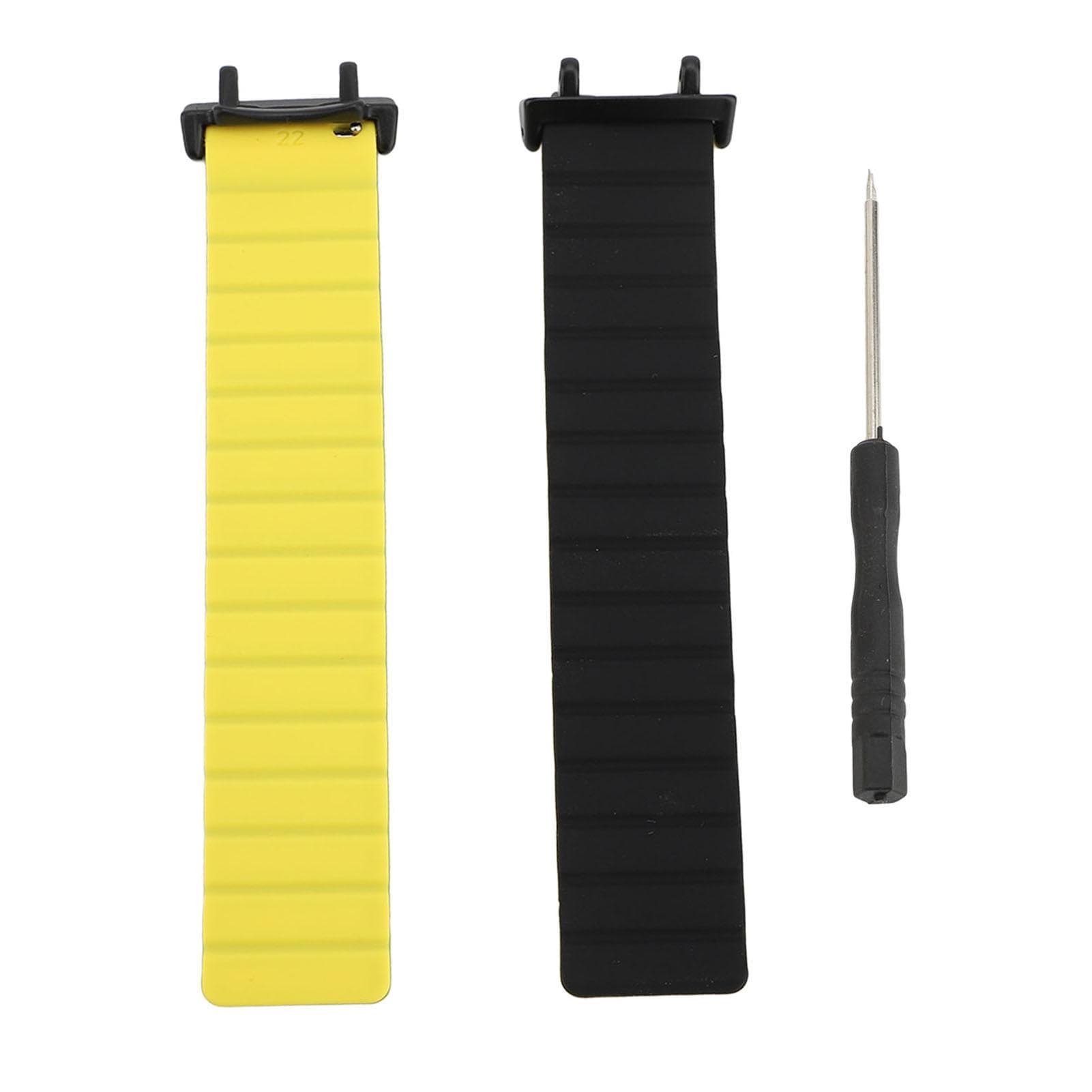 Magnetic Silicone Watch Band for T Rex 3 Quick Release Sweat Resistant Sports Watch Wrist Strap yellow