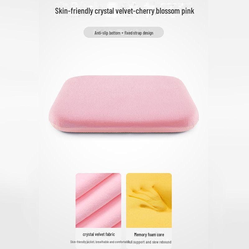 Breathable Ice Silk Memory Foam Seat Cushion for Long Sitting 35x35x3.5 cm