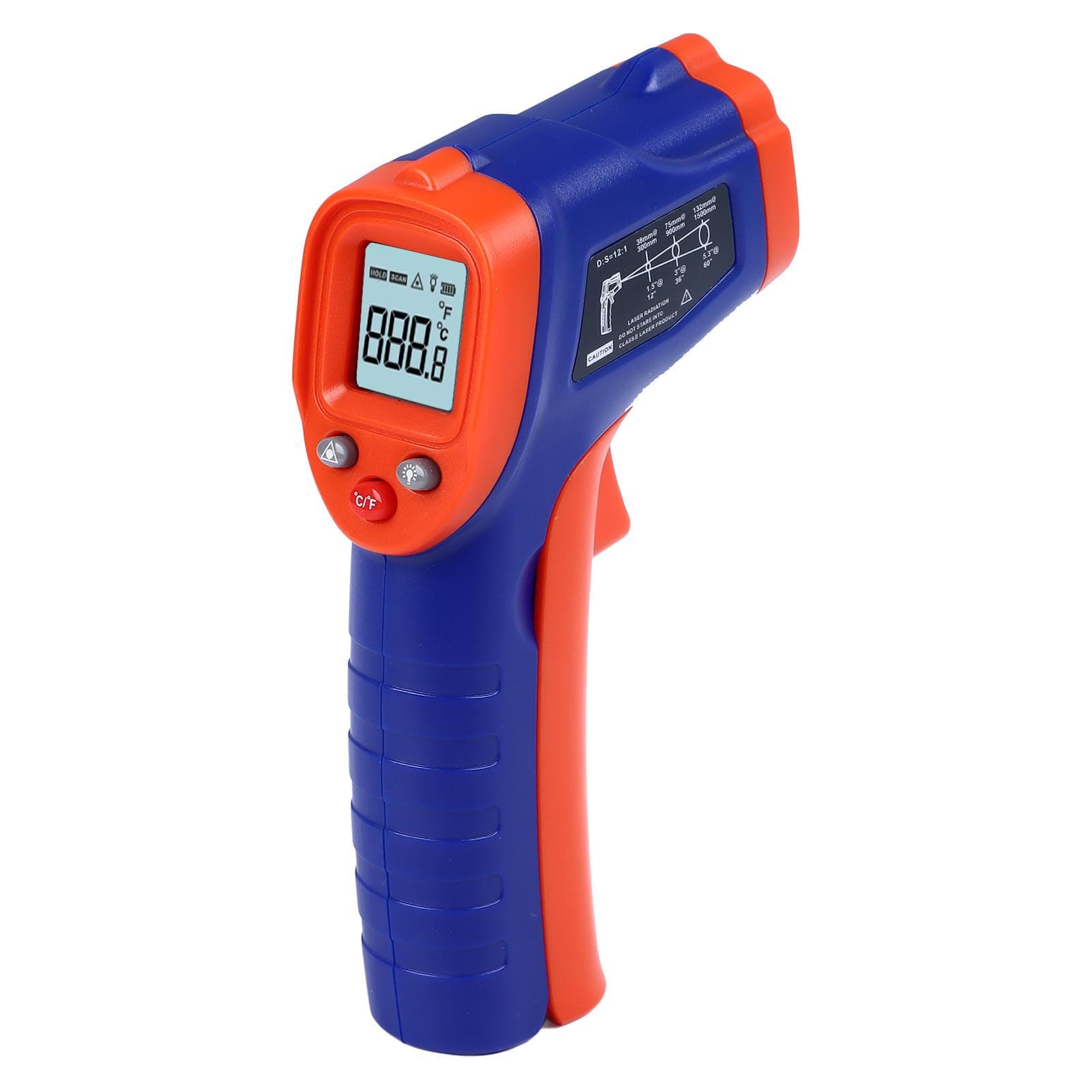 Infrared Thermometer Quick Response Handheld Temperature Measuring Gun for Cooking Pizza Oven BBQ