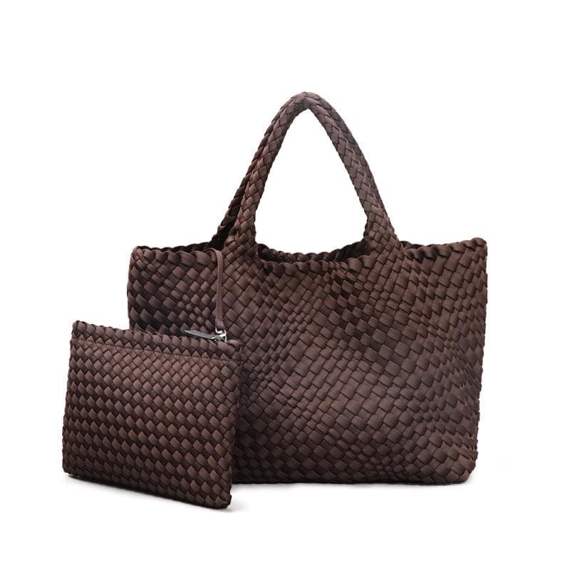 Hand-woven Women's Bag: Fashionable, Trendy, Versatile, Fresh Underarm Bag, Large-capacity Mother and Child Tote Bag