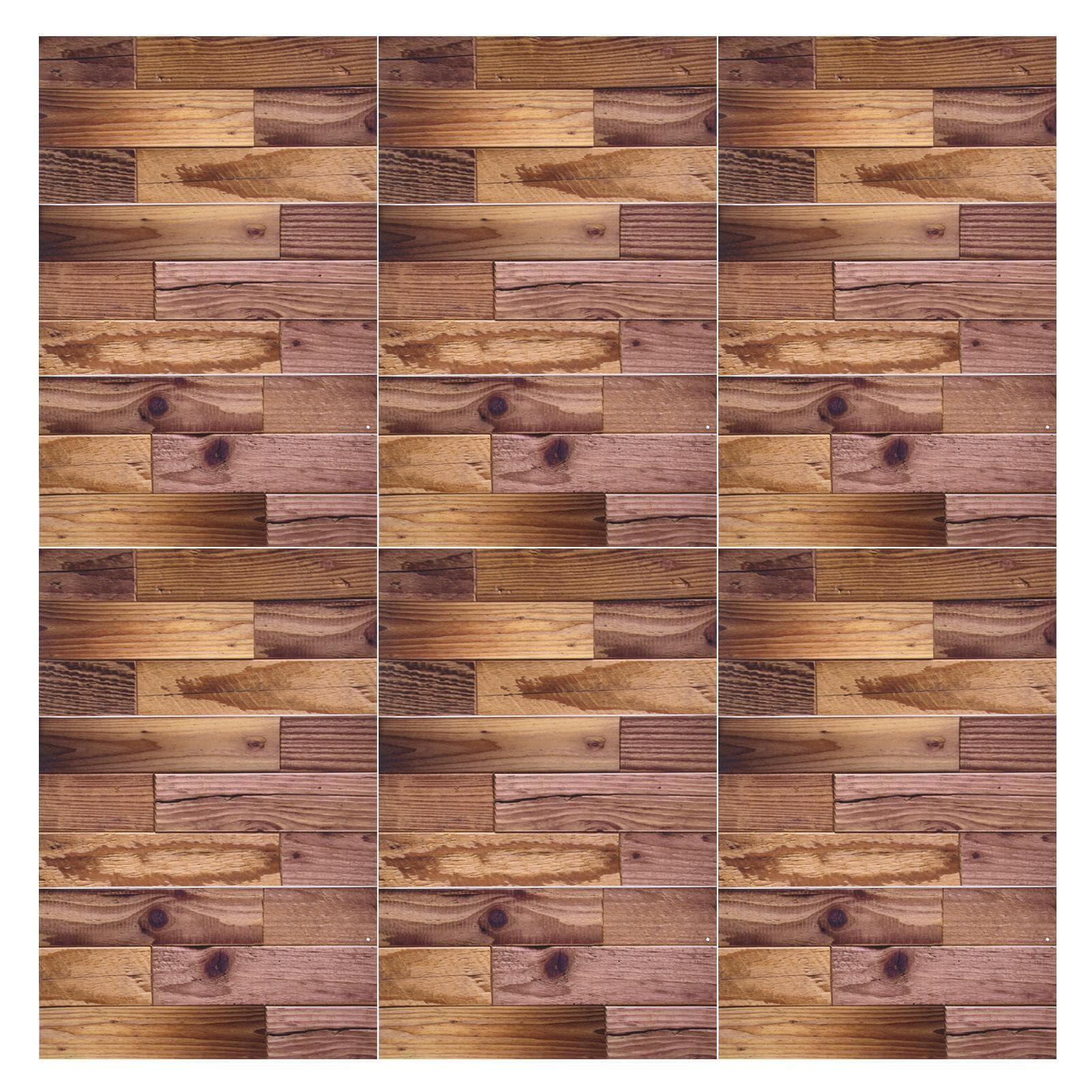 18PCS Wall Stickers Peel and Paste Wood Grain Furniture Refurbishment Sticker Waterproof for