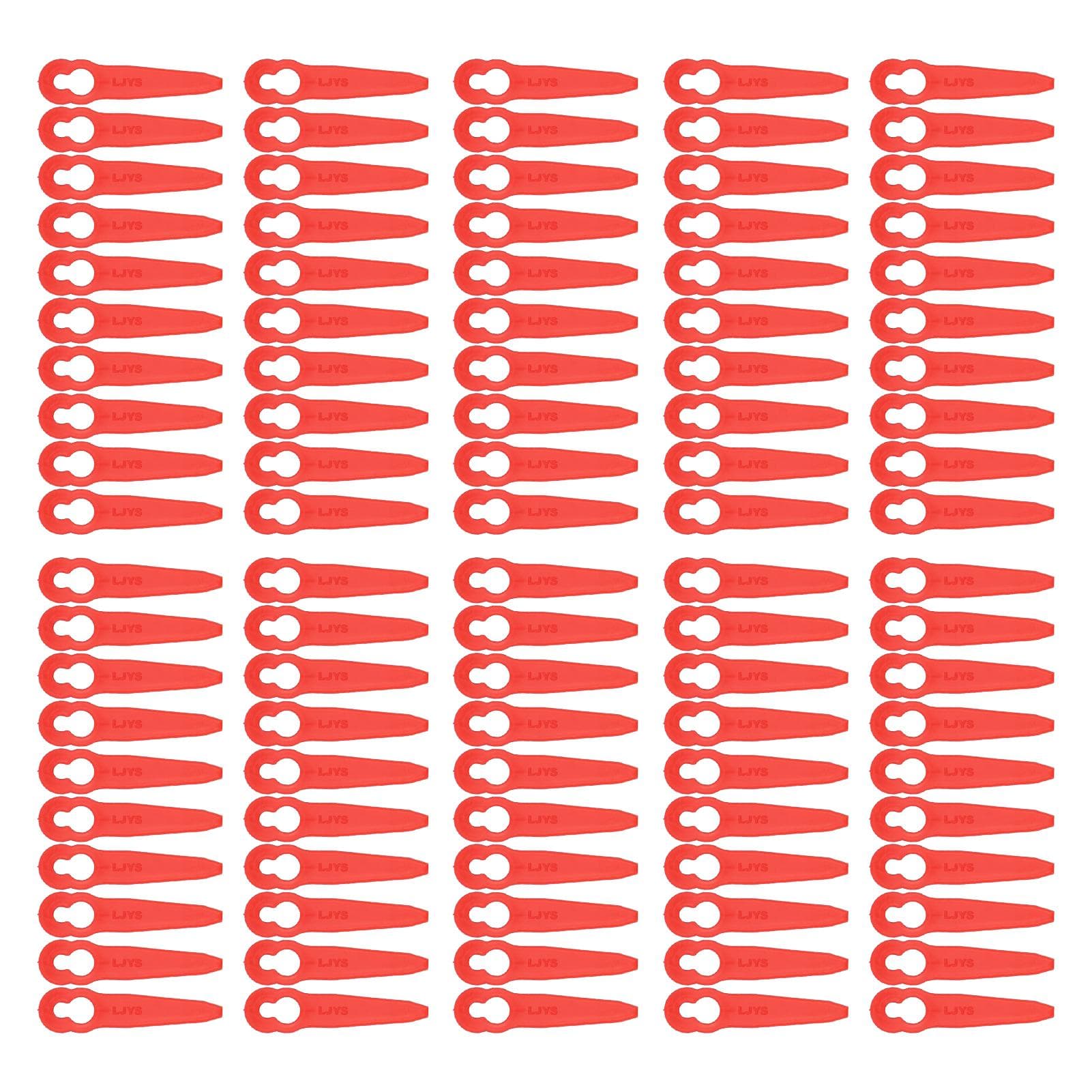 100Pcs Grass Trimmer Plastic Blade Branches Cutting Replacement Lawn Mower Accessories