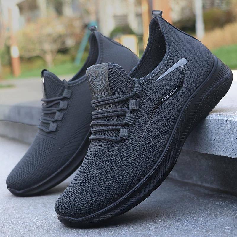 Men's Shoes Spring Casual Shoes Breathable Mesh Surface Outdoor Sneakers for Men 47 grey
