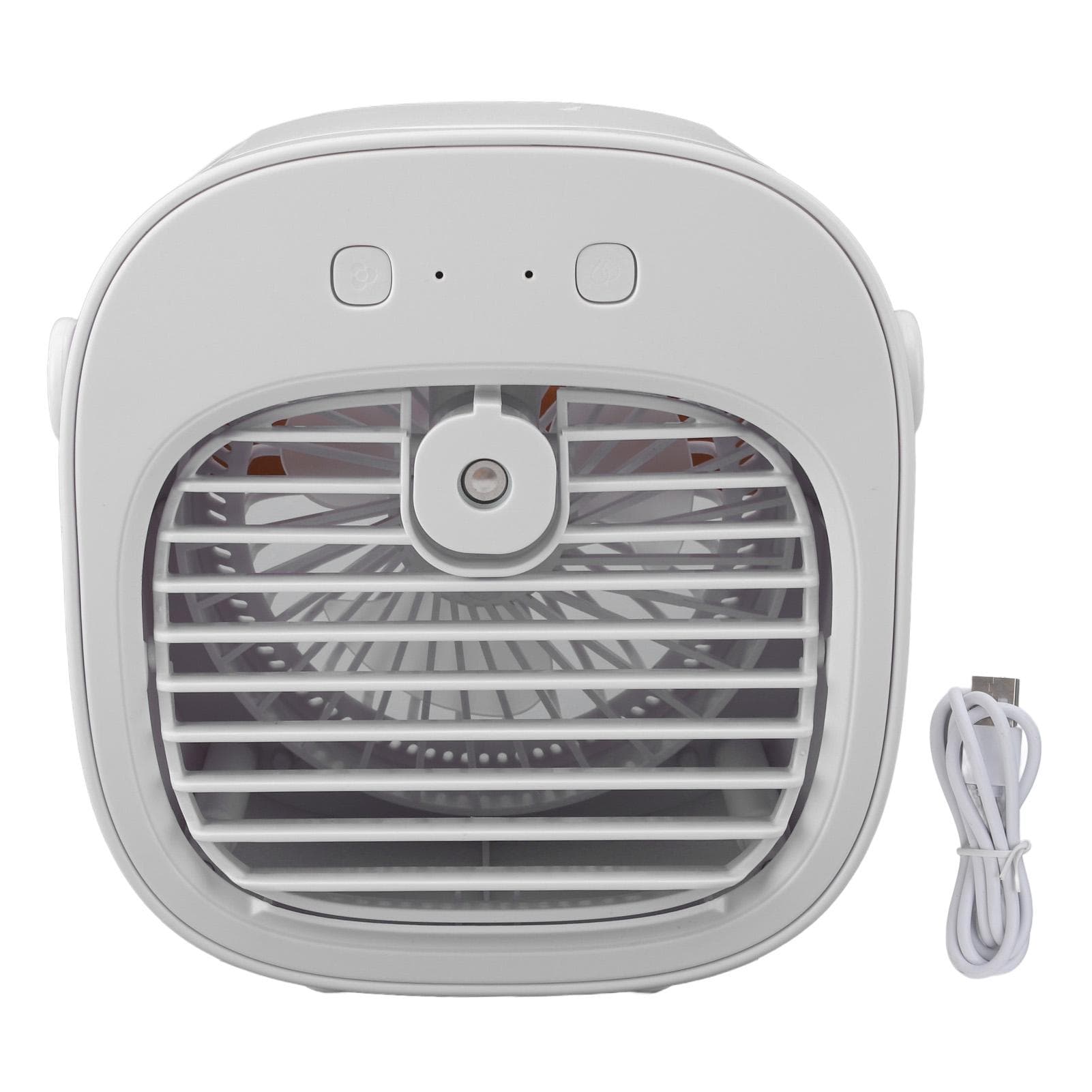 Portable Air Conditioner USB Rechargeable 3 Speeds Personal Evaporative Air Cooler Fan for Home white