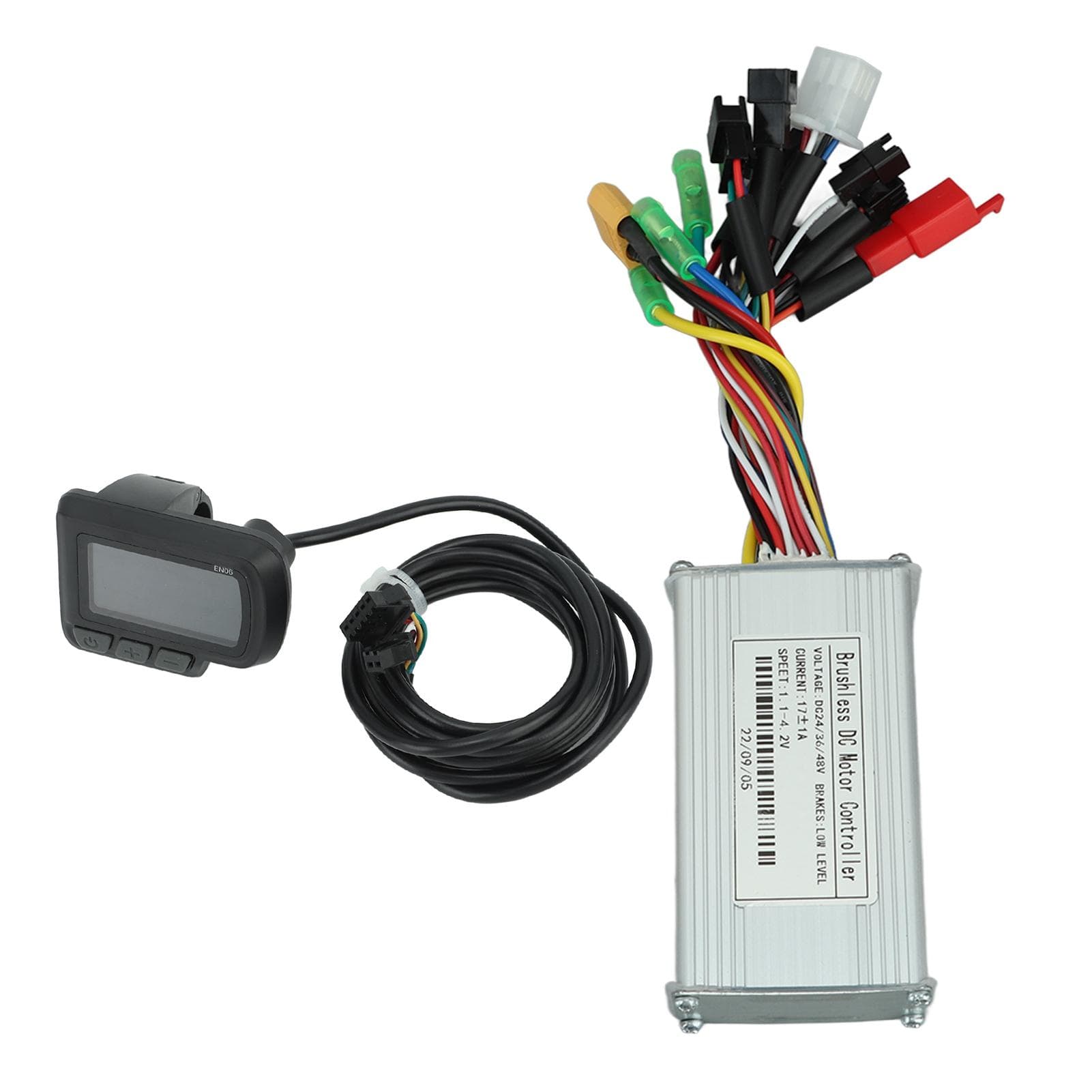 Electric Bike Motor Controller Sine Wave 24V 36V 48V 250W?350W 17A with EN06 LCD Meter Kit Set