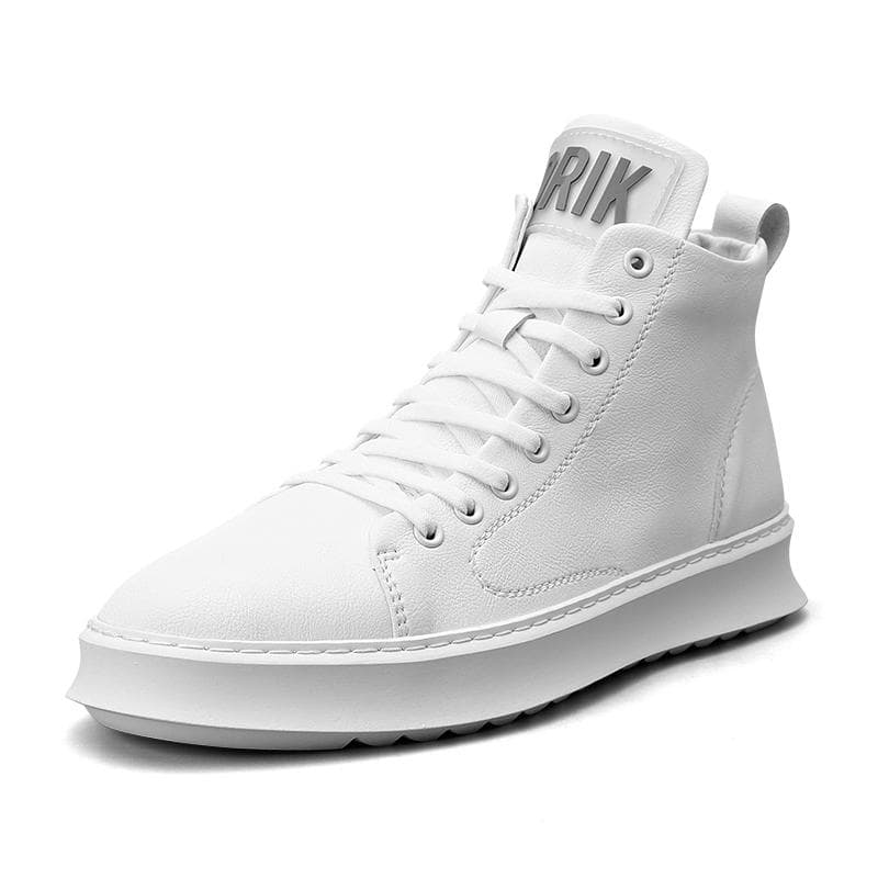 Fashion Autumn Winter High Top Sneakers Men High Quality Platform Luxury Designers Sneakers Men Fashion White Zip Men's Skateboard Shoes 43