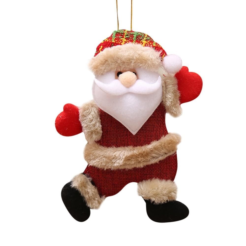 Christmas Tree Ornament Christmas Plush Dolls Pendant for Christmas Tree Decoration