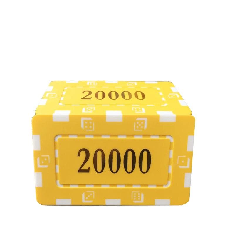 10pcs/lot Clay Las Vegas Poker Chips 14g Set Casino Card Poker Chips Entertainment Dollar Coins Card Game LasVegas 20000 value 10pcs