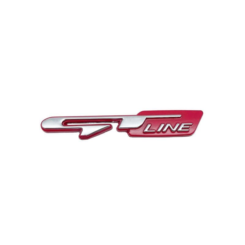 3D Car Styling GT line Front Grille Emblem Badge Sticker For Peugeot 308 207 406 407 408 For Kia K9 Forte Ceed Cerato RIO K3 K5