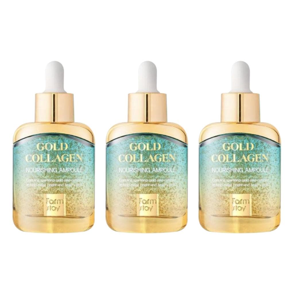 FARM STAY Gold Collagen Nourishing Ampoule 35ml (3 Options) 3pcs