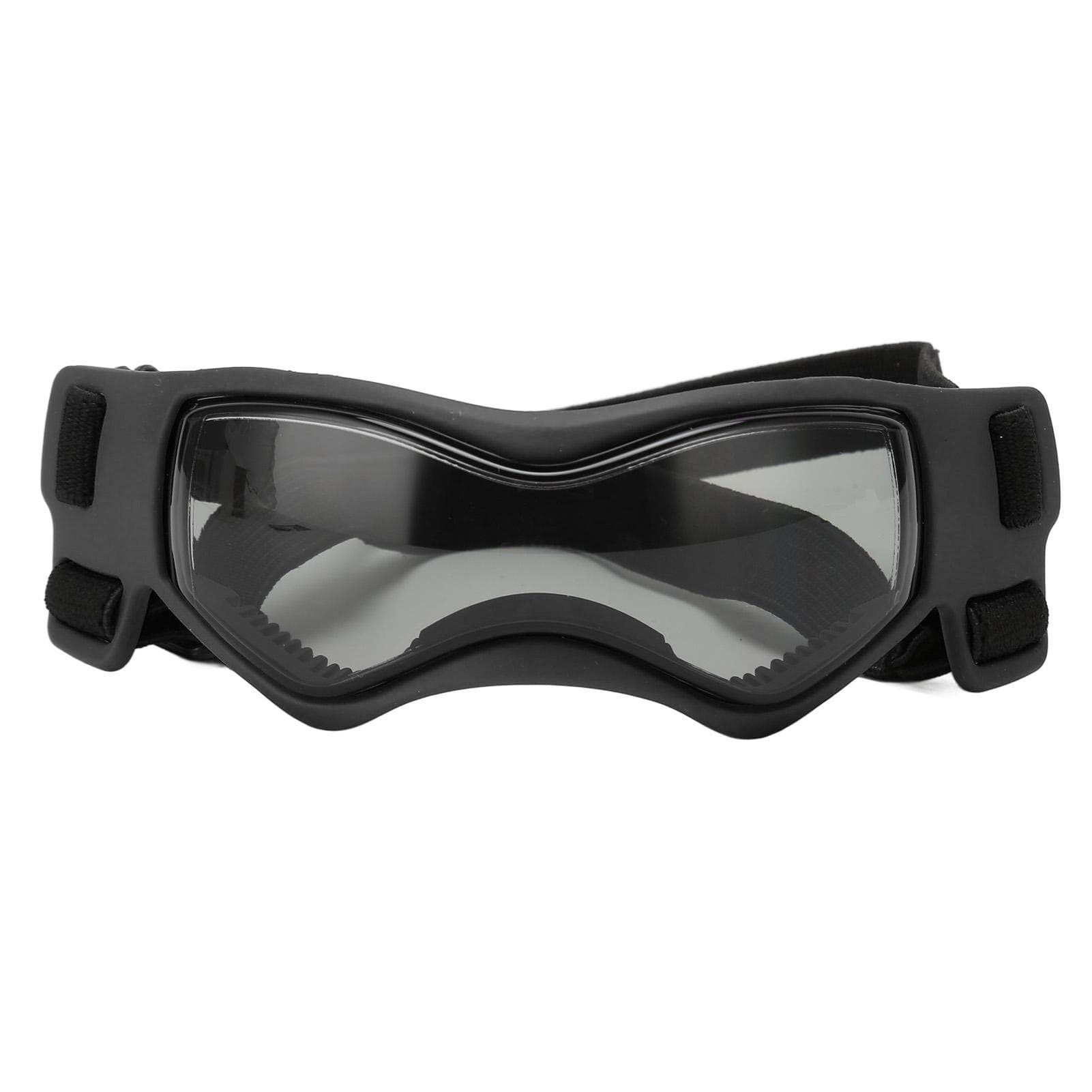 Dog Goggles Soft Silicone Frame Adjustable Dog UV Protection Sunglasses for Dog Eye Protection black