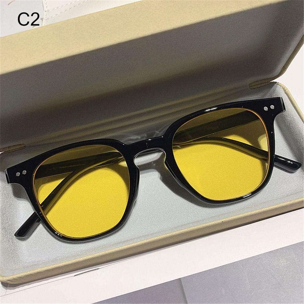 Vintage Square Sunglasses Women Men UV400 Protection Black Fashion Shades Unisex Eyewear