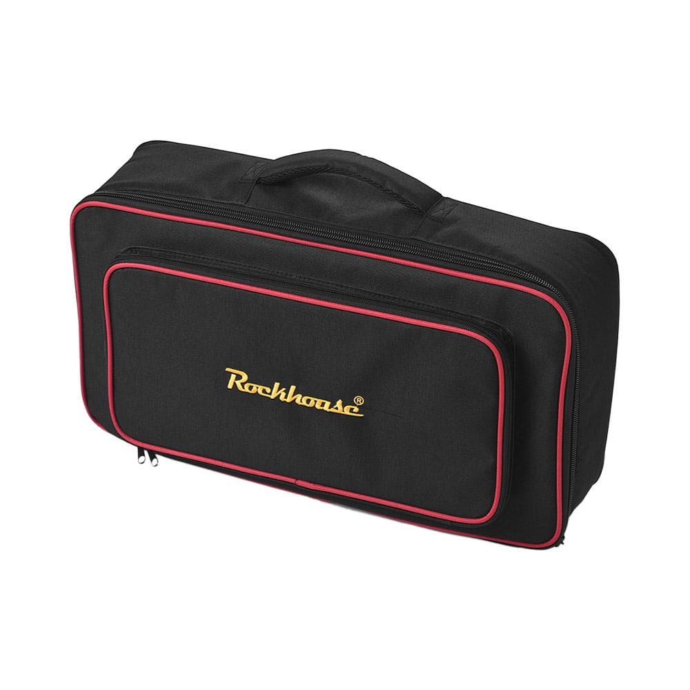 Portable Handheld Gig Bag Abrasion Proof Thicken Fabric Pedalboard Carry Bag Large   Size Guitar black