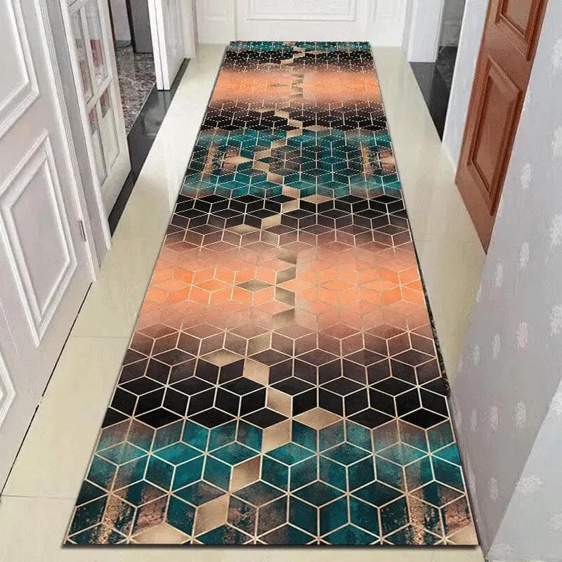 European Long Corridor Carpet Runner Home Hotel Hallway Decor Strip Rug Washable Villa Stairway Floor Mats Home Decoration 70x300cm