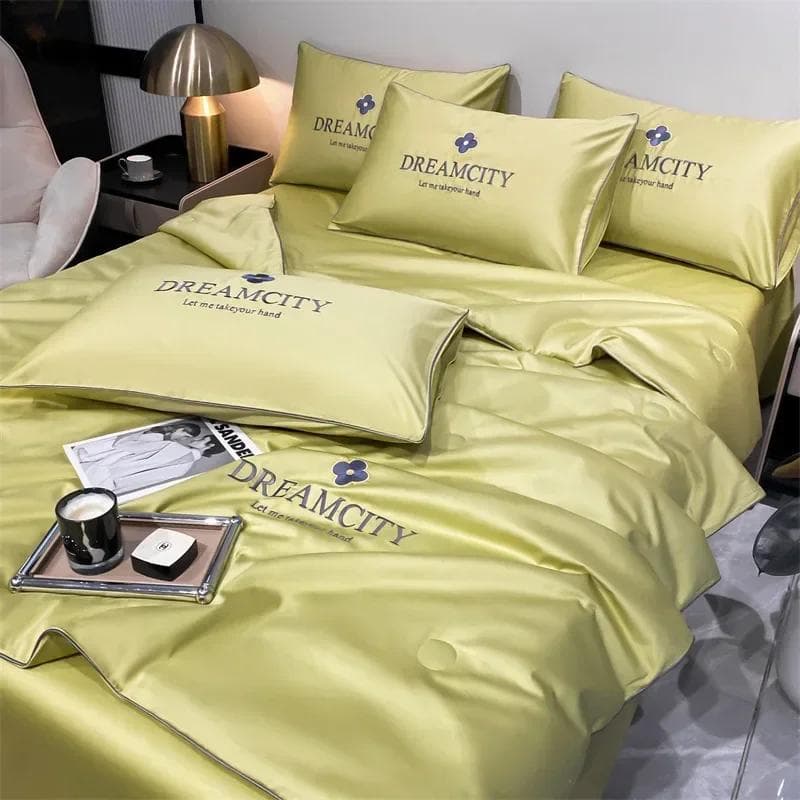 Home Bedding Quilt New Ice Cool Summer Bedding Set 1/Four Piece Twin Full Size Oversized Duvet Sheet Pillow Case 150x200cm 1pcs