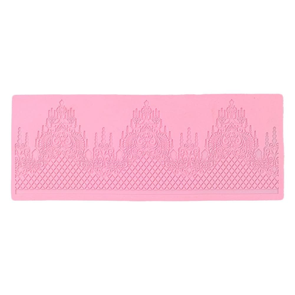 Castle Silicone Cake Lace Mat Silicone Lace Mold Fondant Cake Decorating Decoration Lace Mold