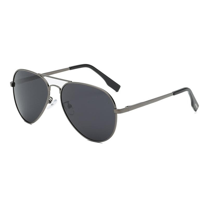 Classic Big Pilot Sunglasses Men Luxury Metal Black Aviation UV400 Driving Shades Fashion Male Vacation Polarized