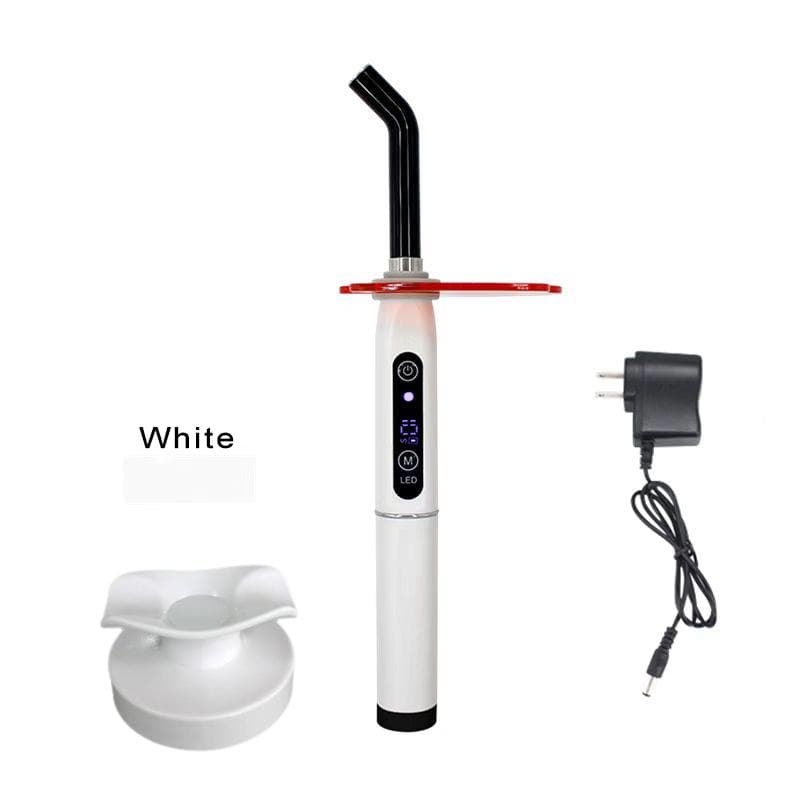Rainbow LED Curing Light wireless Cure Dental Light Cure machine US plug white