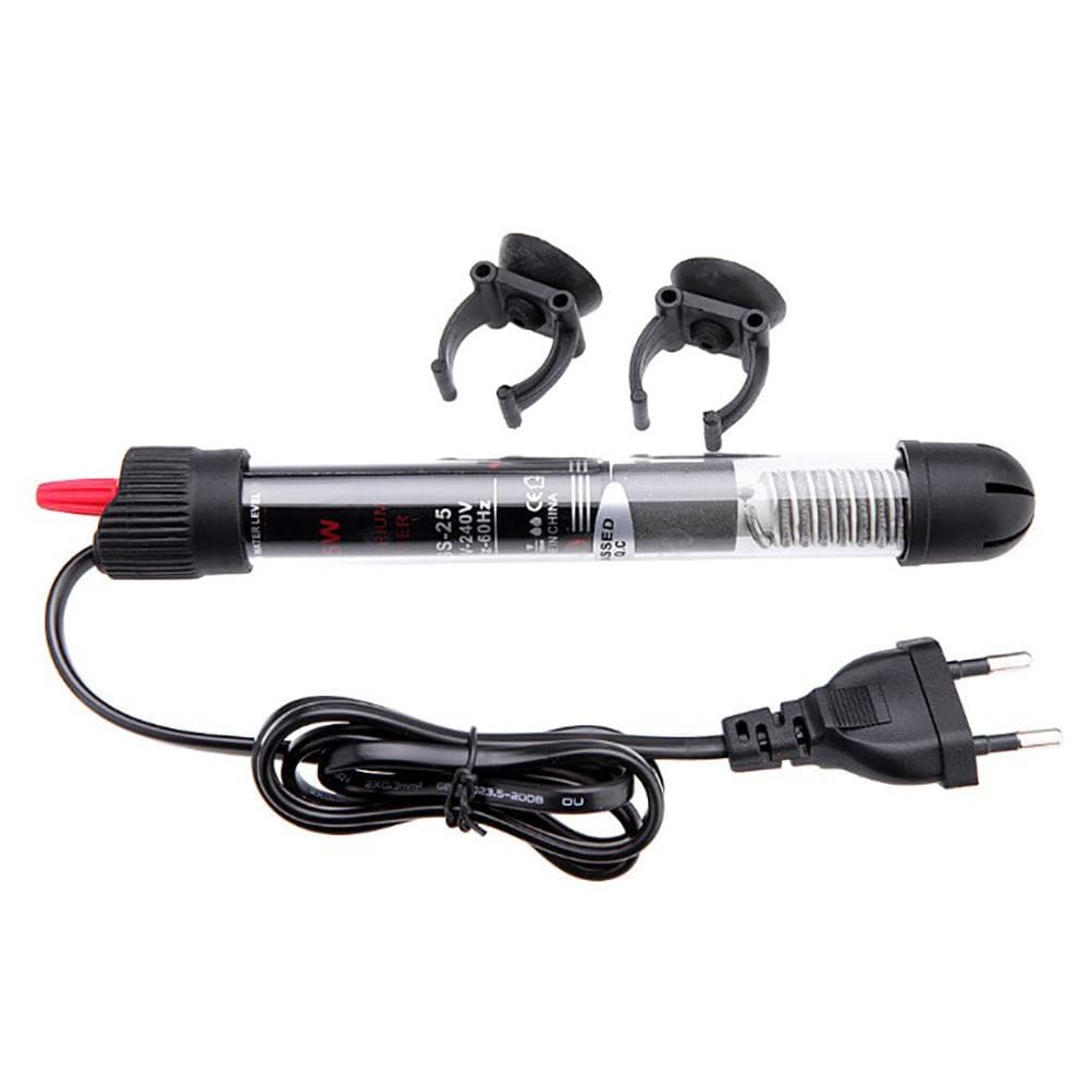 50W Aquarium Heater Fish Tank Water Heater Automatic Constant Temperature for Freshwater Saltwater black