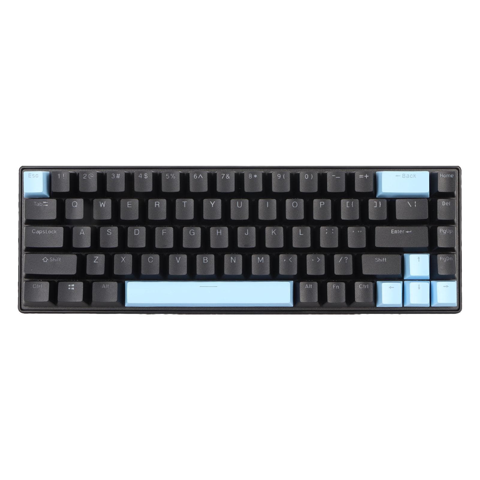 Gaming Keyboard USB 68 Keys Blue Switch N Key Rollover 10 RGB Backlit Modes Wired Keyboard for multicolour