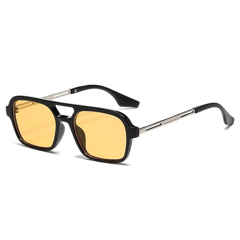 Double Bridge Square Frame Sunglasses Retro Cat Eye UV400 Protection Fashion Women Eyewear Brand Design Shades