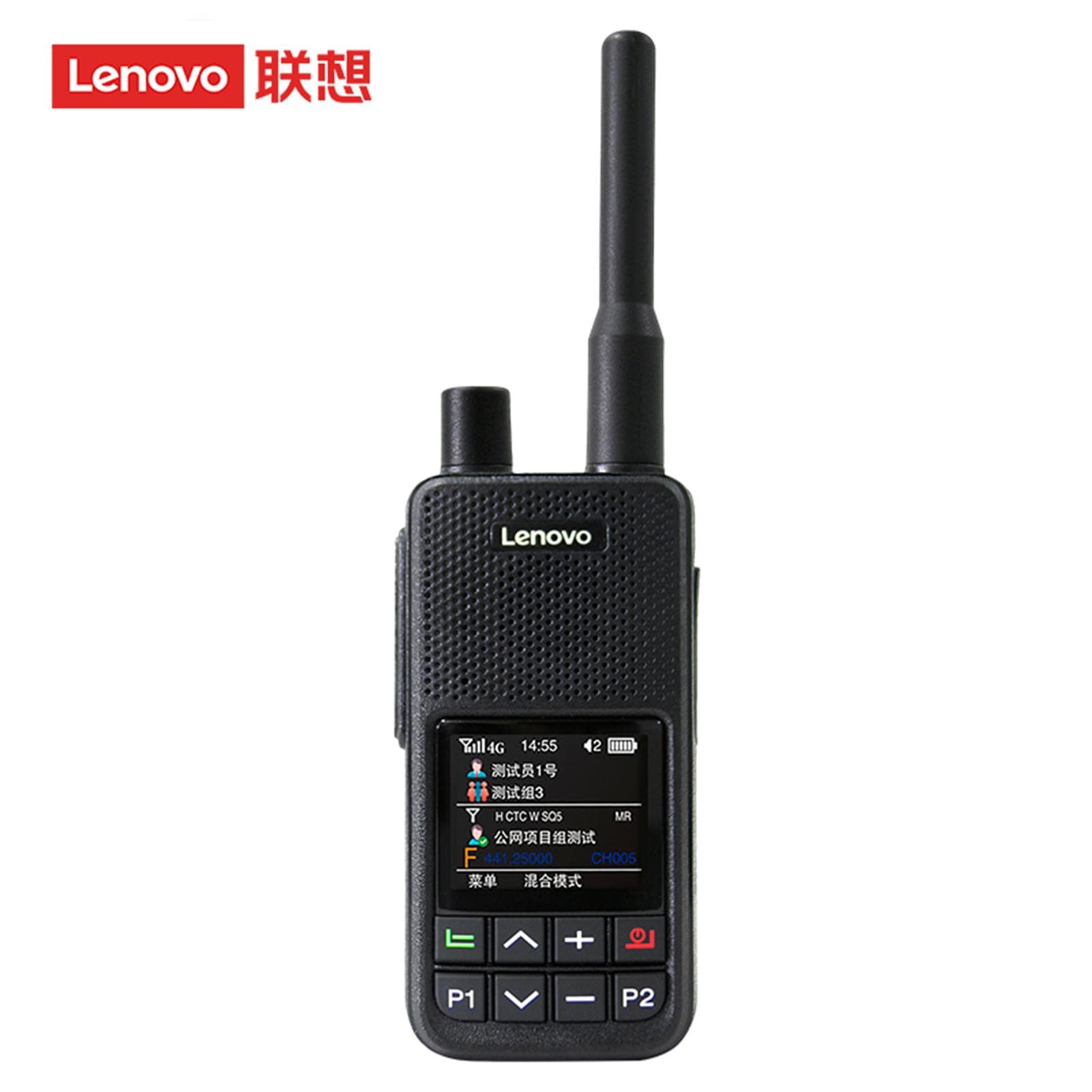 Lenovo CL680 Walkie Talkie Long Range Walkie Talkies for Adults with Dual Mode One Key Frequency UK plug black