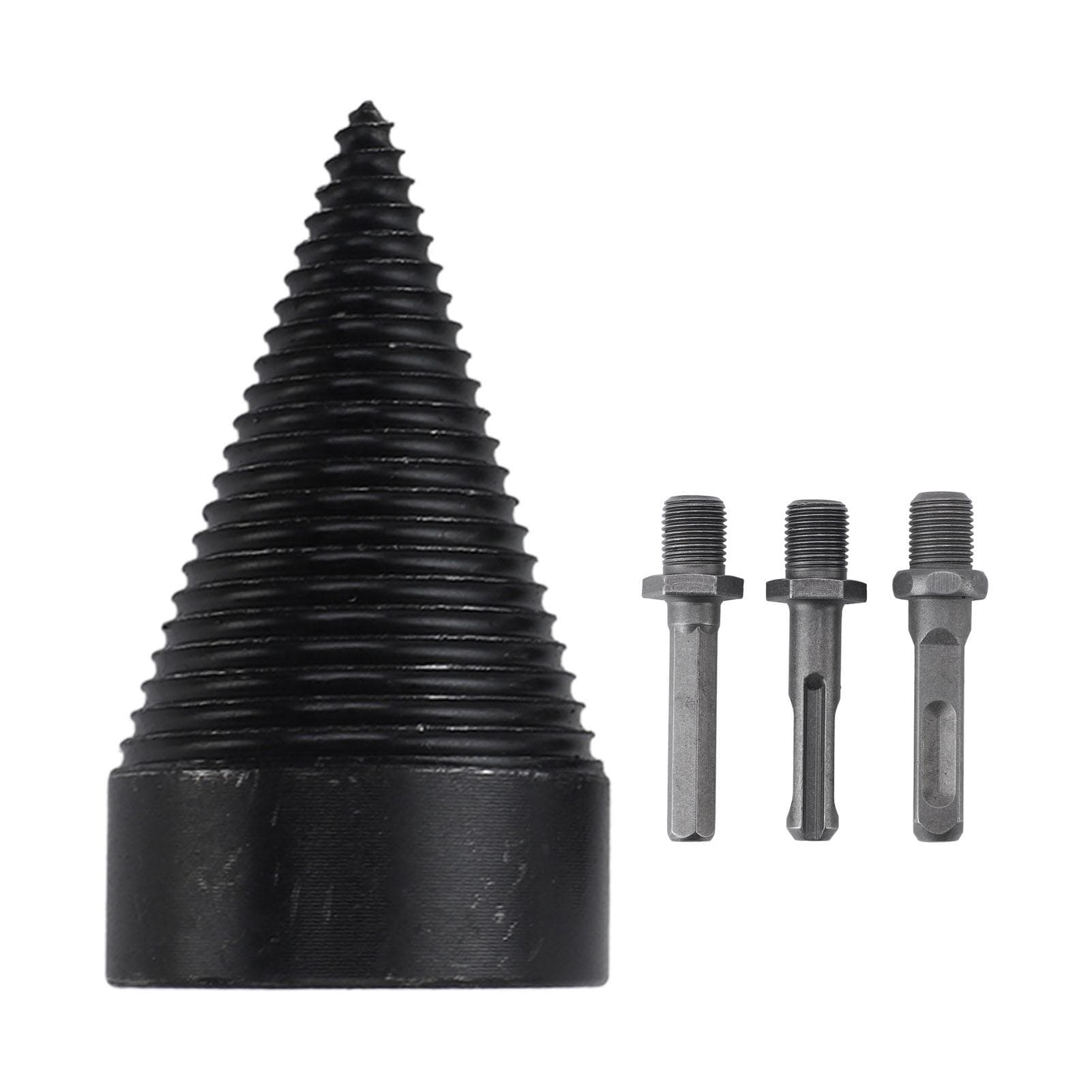 Firewood Log Splitter Kindling Splitting Wood Drill Bit with 3 Drilling Handles Firewood Log Drill 50MM