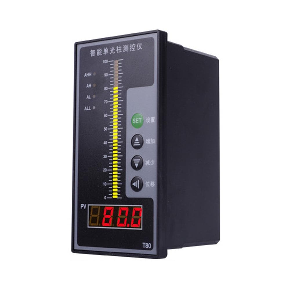 T80 Intelligent Light Column Display Integral Liquid Oil Water Depth Detector Controller with LCD multicolour