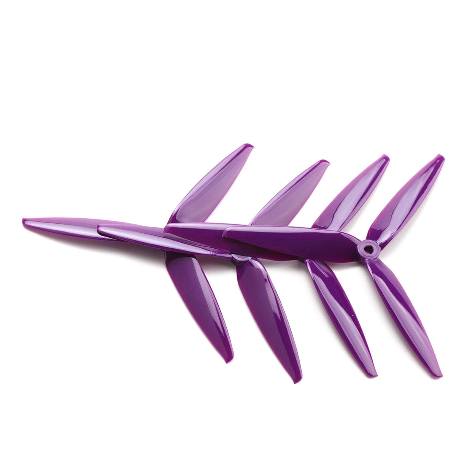 10 Pairs Tracker 7X4X3 7040 7inch Tri-Blade Propeller (10CW+10CCW) Poly Carbonate for 7inch 8inch 2 Pairs purple