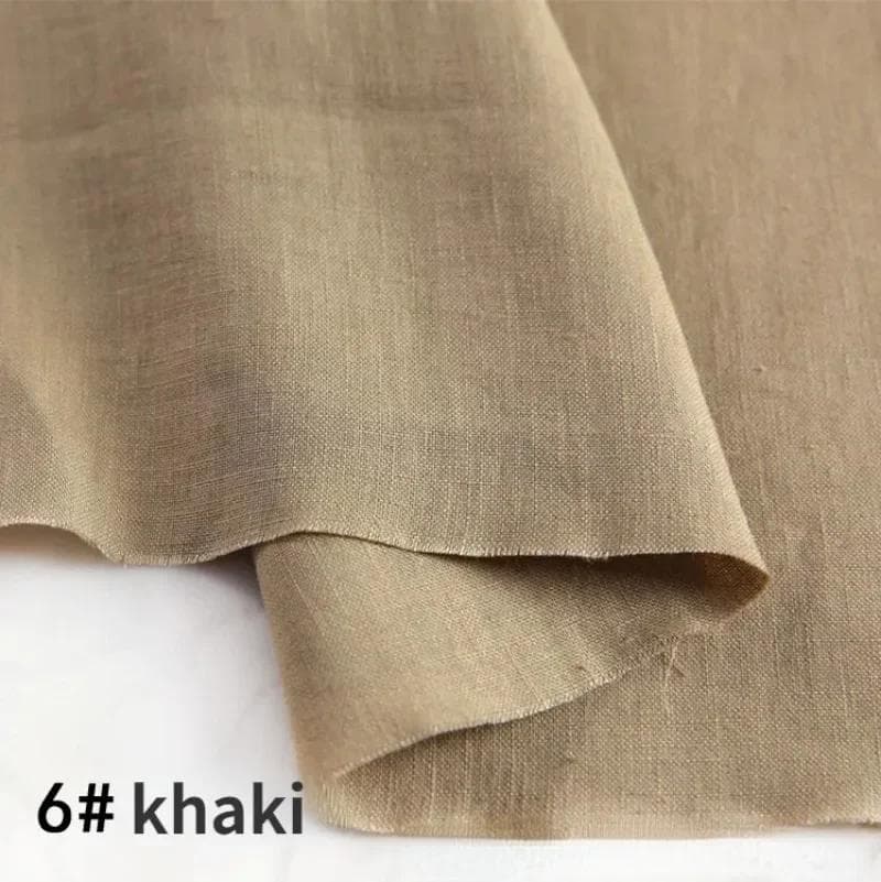 100% Pure Linen Clothing Hemp Fabric By The Meter Thin Stone Washed High-Grade Quality Linen Summer Dress Pants Ramie Cloth