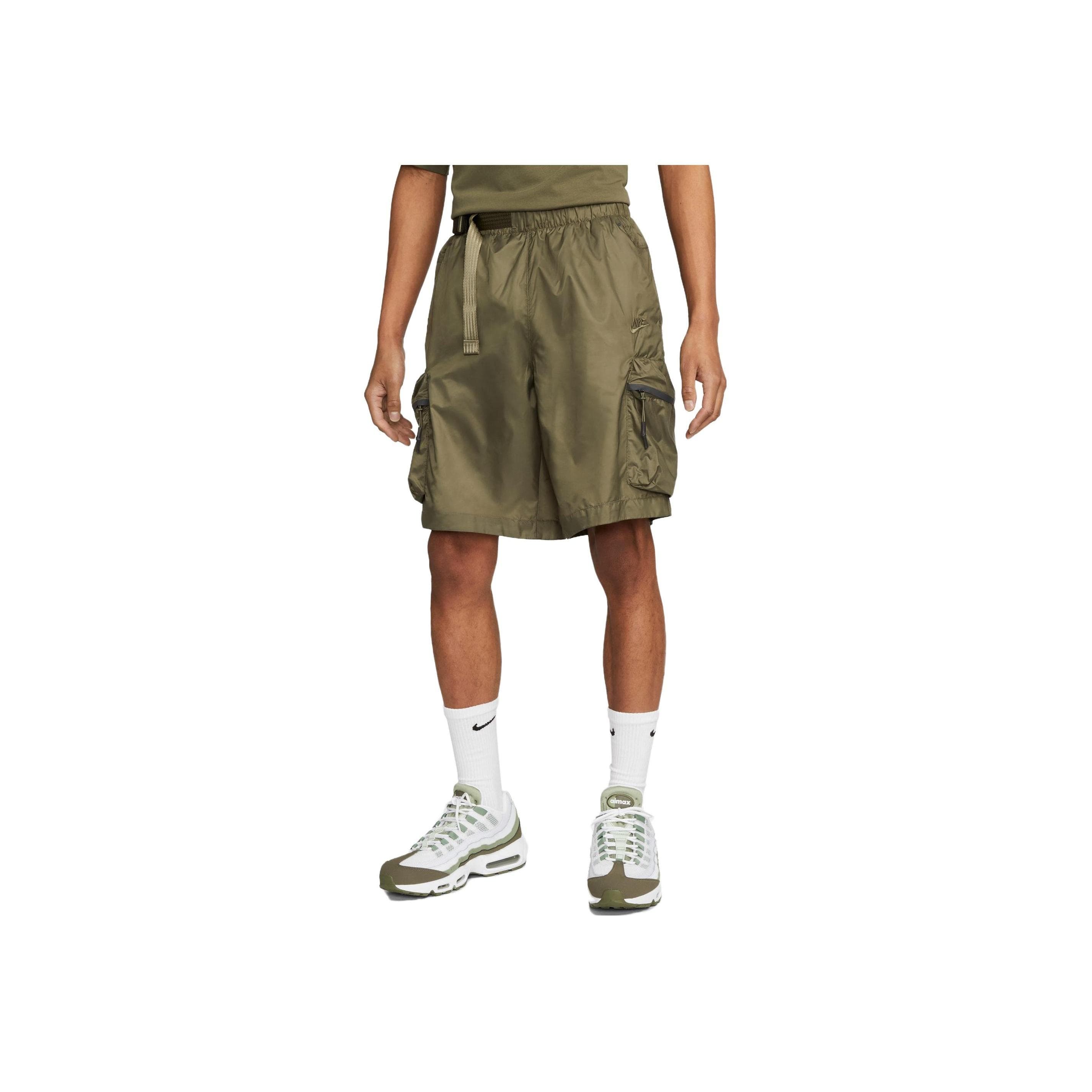 Nike Sportswear Tech Pack Solid Cargo Shorts Men Bottoms Medium-Olive-Green DX0230-222 M