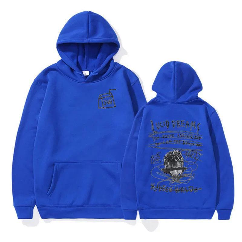Rared JUICE WRLD-Sweat à Capuche Hoodie M blue