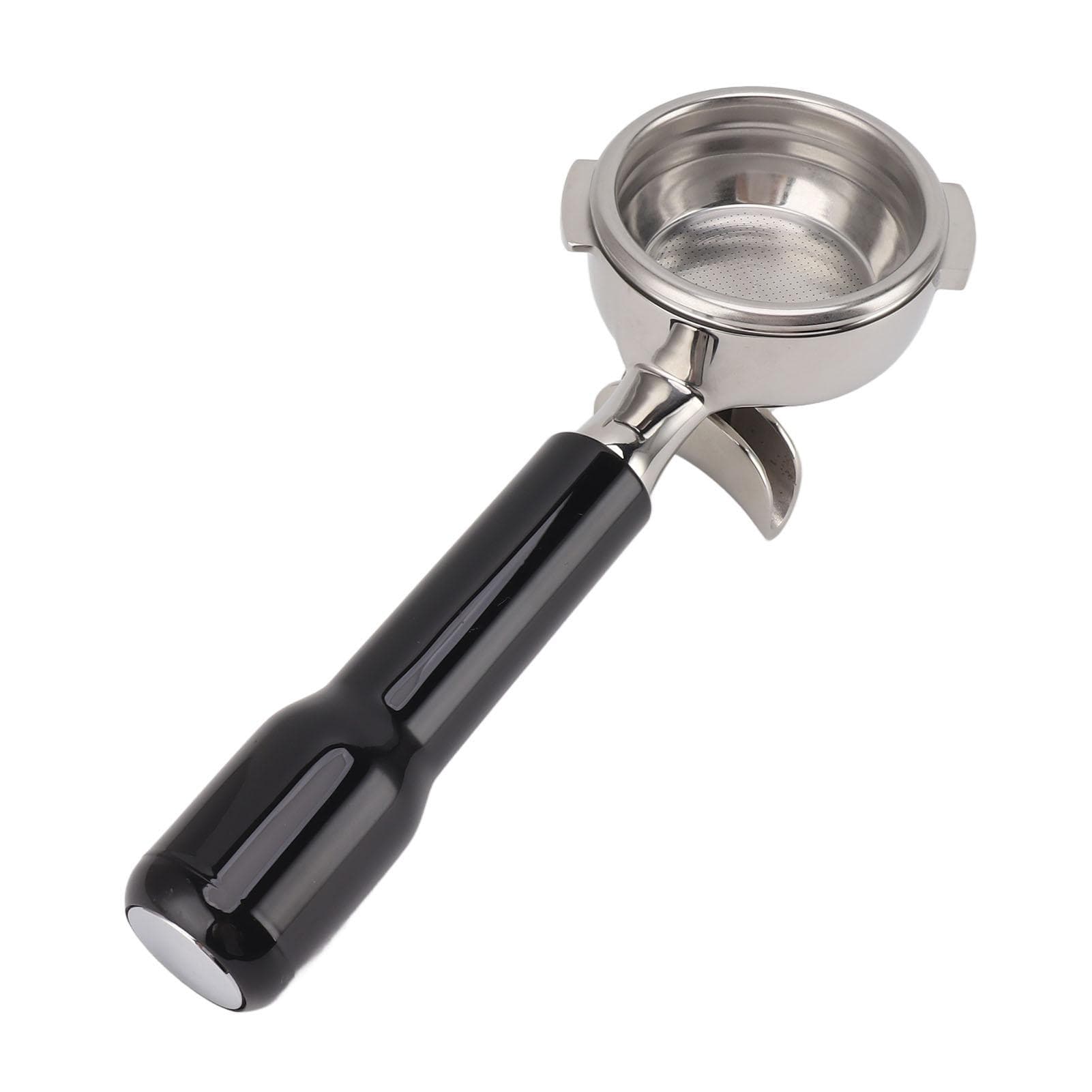 58mm Portafilter Stainless Steel 2 Ears Detachable Filter Holder Portafilter for Nuova Coffee black