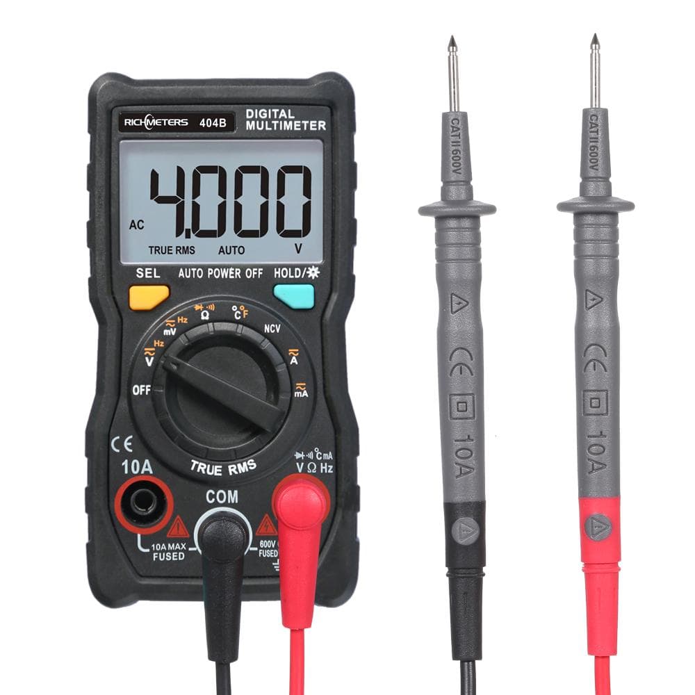 Handheld Digital Multimeter RM404B Multifunction Mini Multi Meter AC/DC Voltage Transistor Tester
