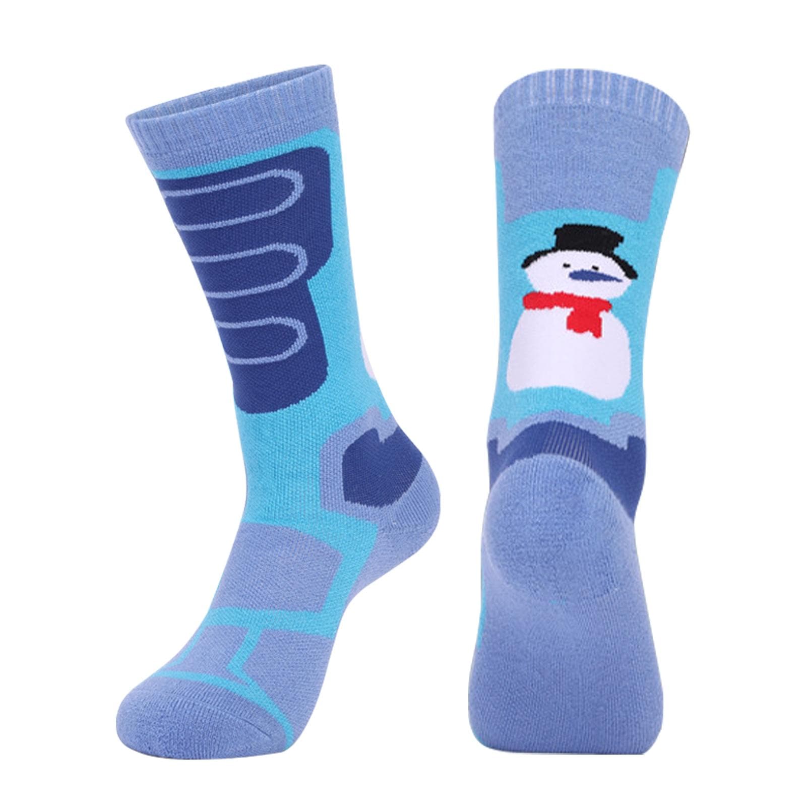 Children s Ski Socks Warm Winter Socks for Boys and Girls Thermal Ski Socks for Kids XS blue