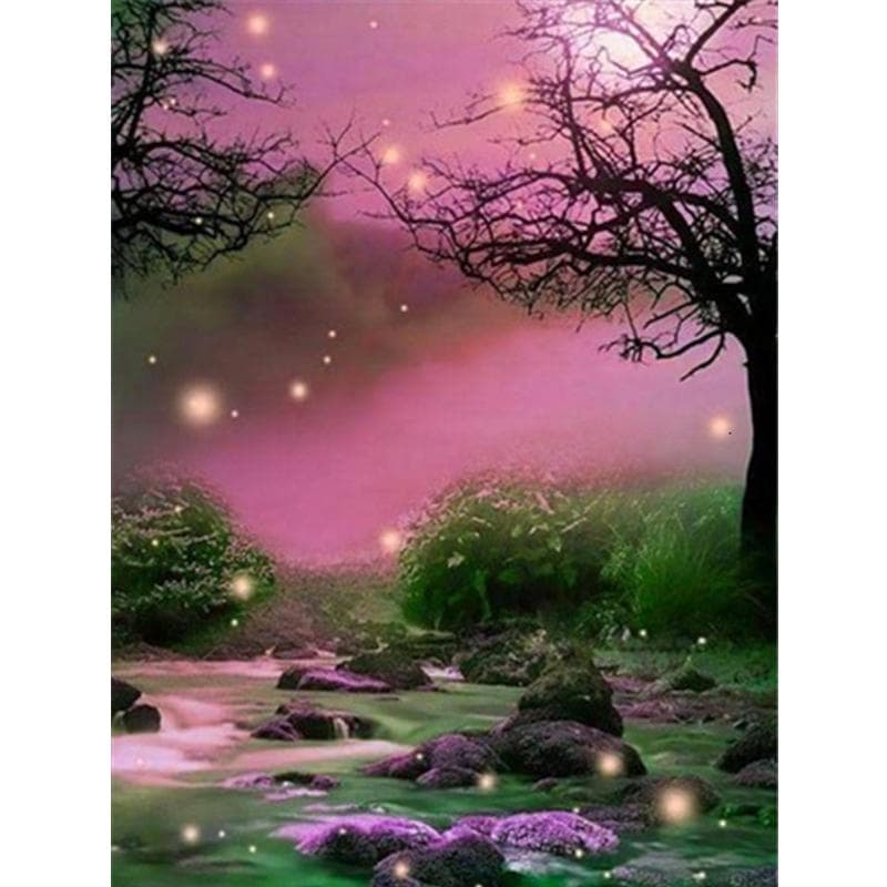 5D Diamond Painting Landscape Painting DIY Cross Stitch Paste Diamond Mosaic Pattern Home Decor 20X30CM
