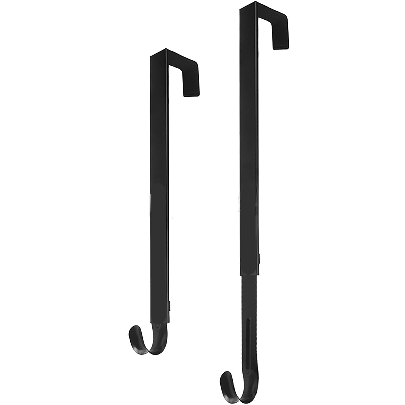 Adjustable Wreath Door Hanger Damage Free Wreaths Hanging Over The Door Hooks Iron Door Hanger for black