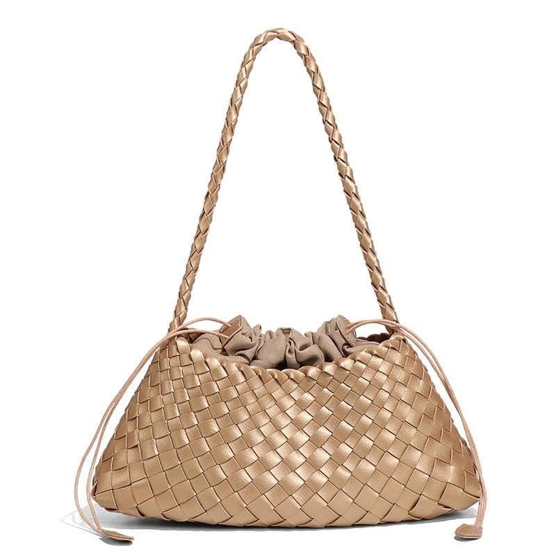Hand-woven Women's Bag, High-end, Versatile, Single-shoulder Underarm Bag, Retro Casual Hand-held Mother and Child Bag
