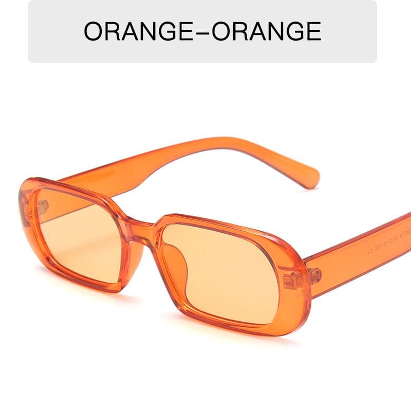 Luxury Designer Candy Color Rectangle Sunglasses Women Men Fashion Vintage Punk Shades UV Protection Eyewear