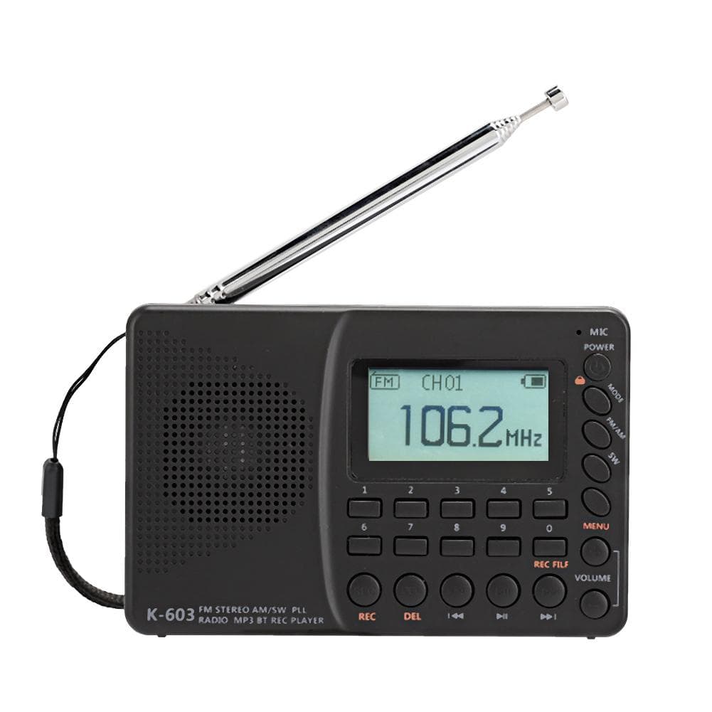 Portable Memory Card 3.5MM FM Radio Digital Display USB Charging Elderly Music Player