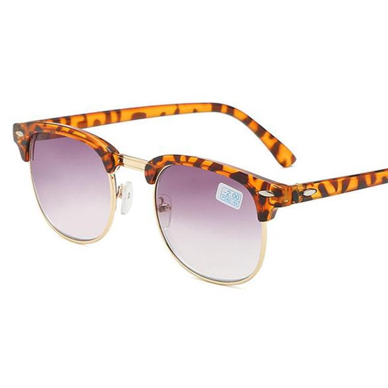 -0.5 to -6.0 Myopia Sunglasses Gray Gradient UV400 Protection for Men Women -6.00