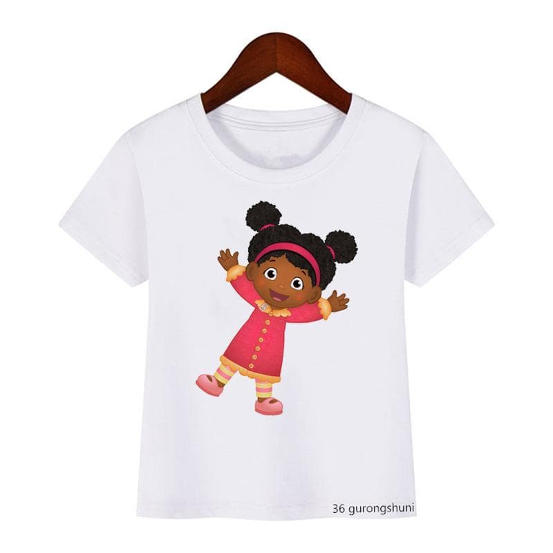 Fashion Children’S Tshirt Cute Daniel Tiger’S Neighborhood Cartoon Print Boy’S T-Shirt Summer Harajuku Girls T Shirts White Tops 110