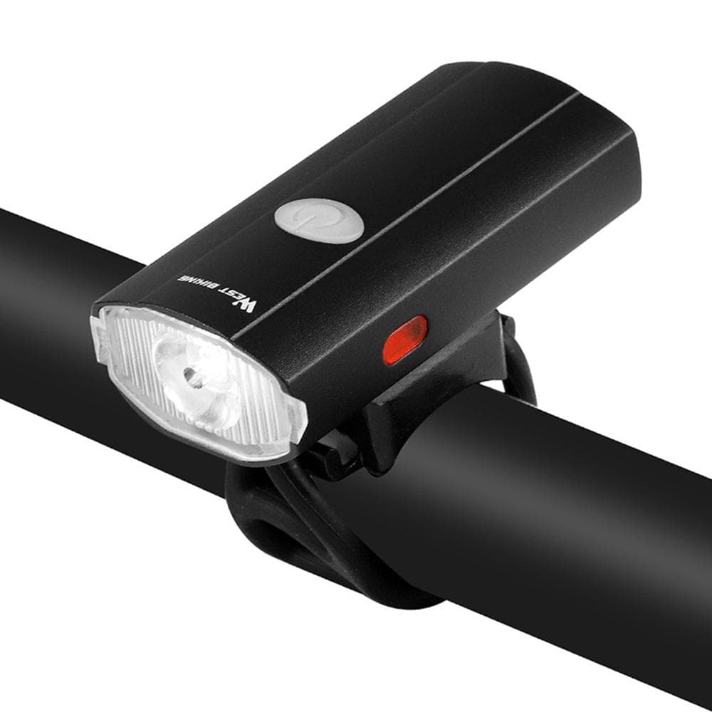 2 IN 1 Bike Light USB Rechargeable Cycling Helmet Headlight Waterproof Bicycle Headlight Taillight black