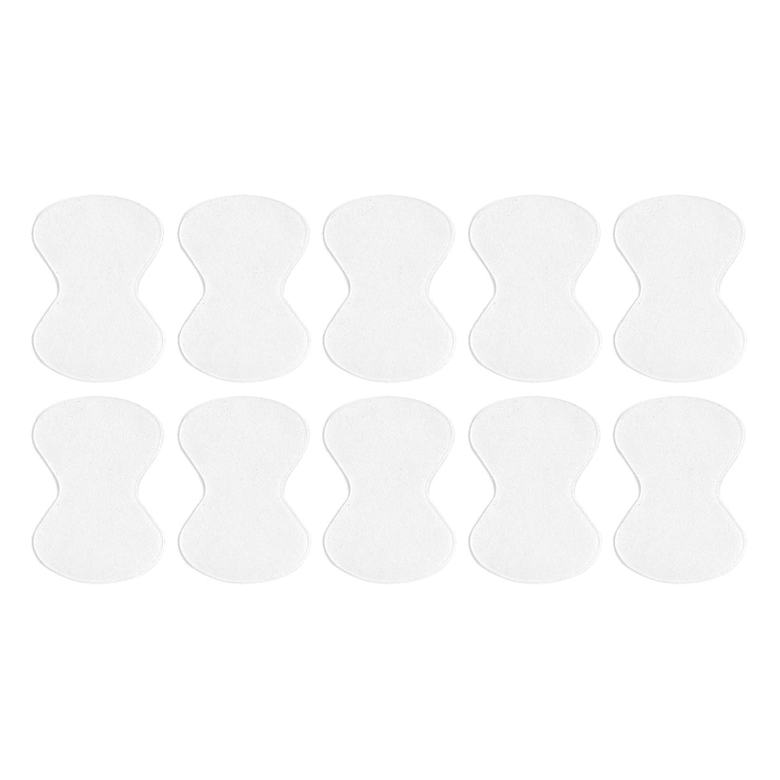 Guitar Paddles & Anti-slip Sticker Set 10pcs Guitar Picks & 10pcs Anti-skid Stickers Celluloid transparent