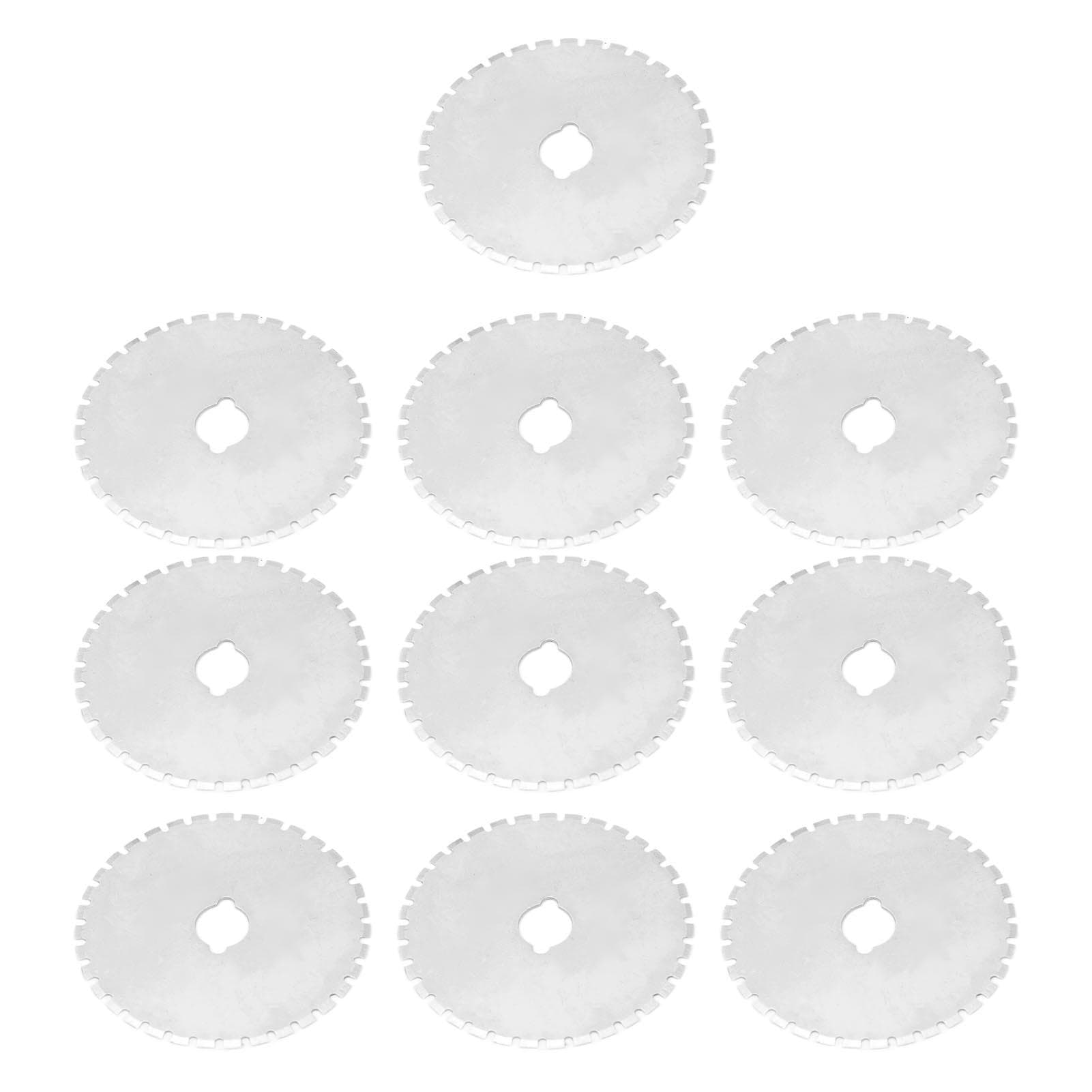 10PCS Rotary Cutter Blades Stainless Steel Sharp Rotary Cutter Replacement for Sewing Fabric