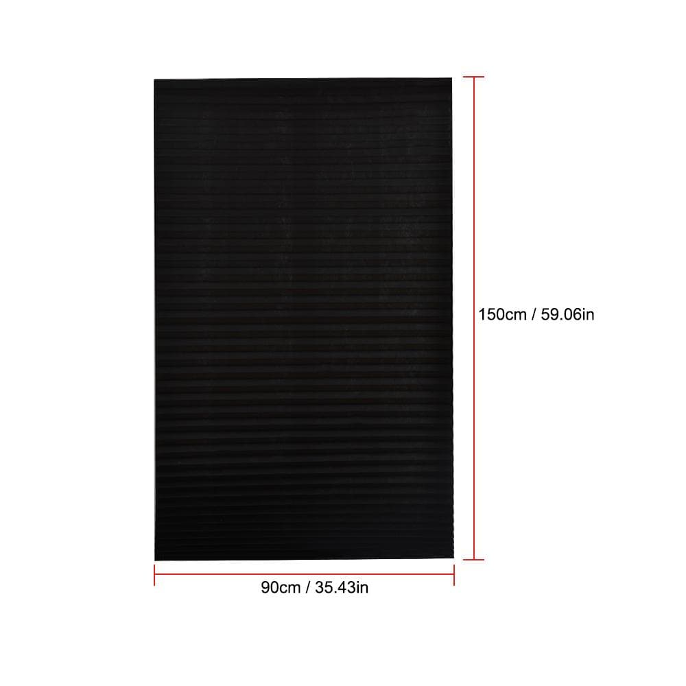 Blackout Pleated Window Shades Window Blind Blackout Light Block Cordless 90x150cm