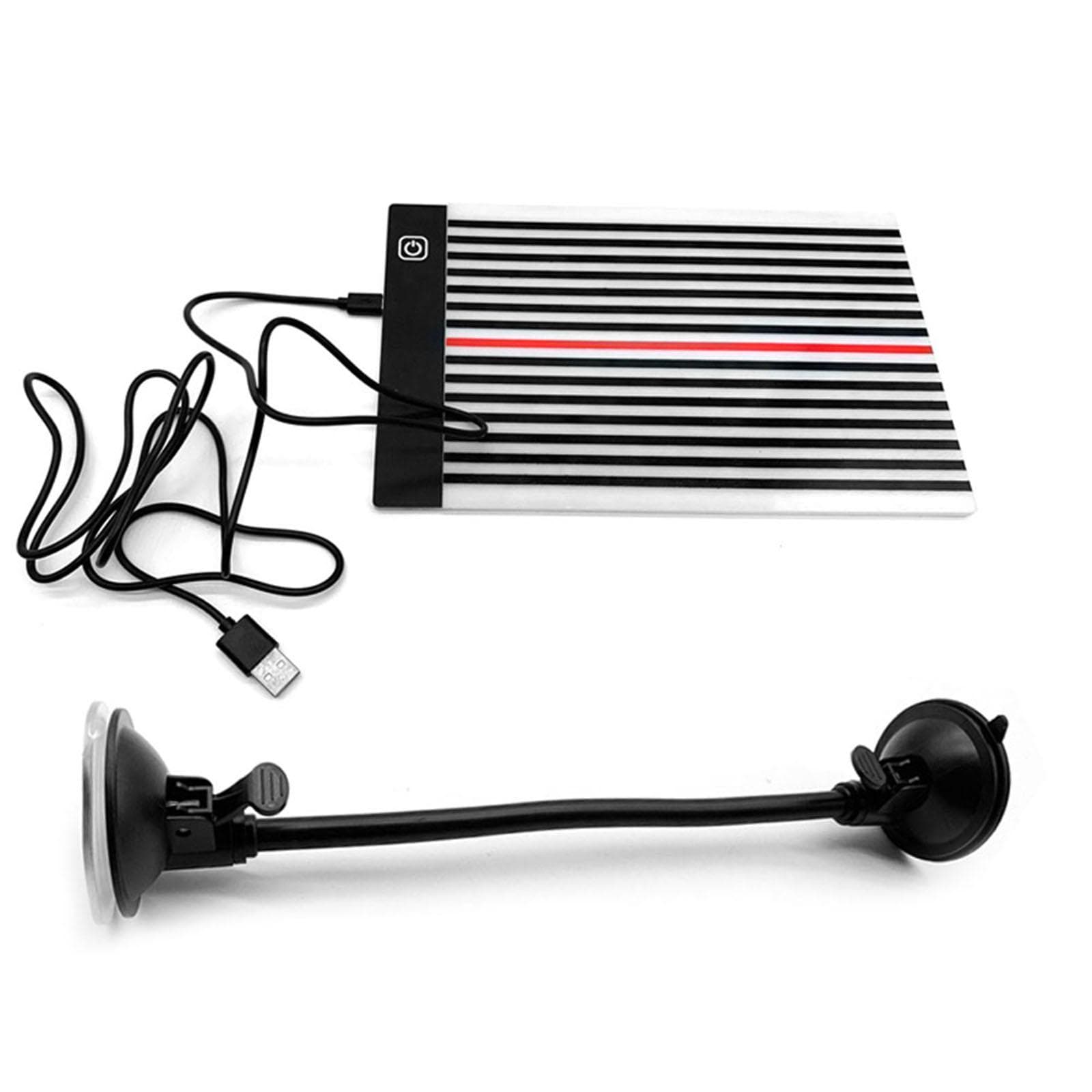LED Reflector Line Board Light Paintless Dent Finder Lamp Car Repairing Accessory Dent Detector for black
