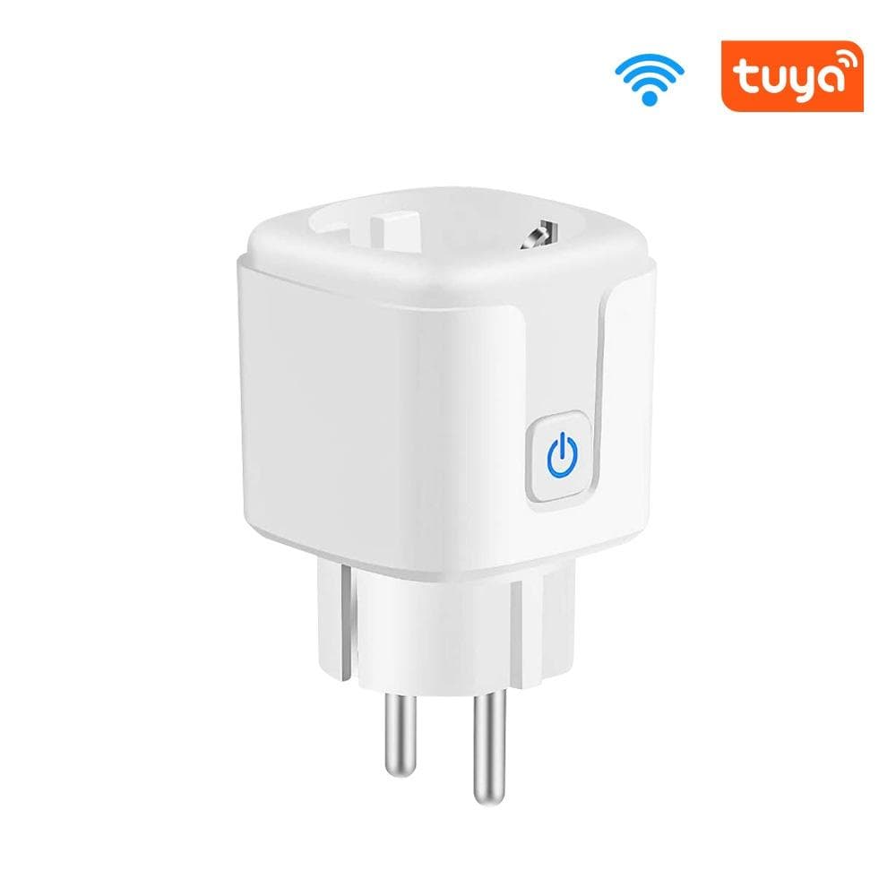 Smart WiFi Socket EU Type E Wireless Remote Control Socket Charging Adapter Smart Home Power Socket EU Plug white